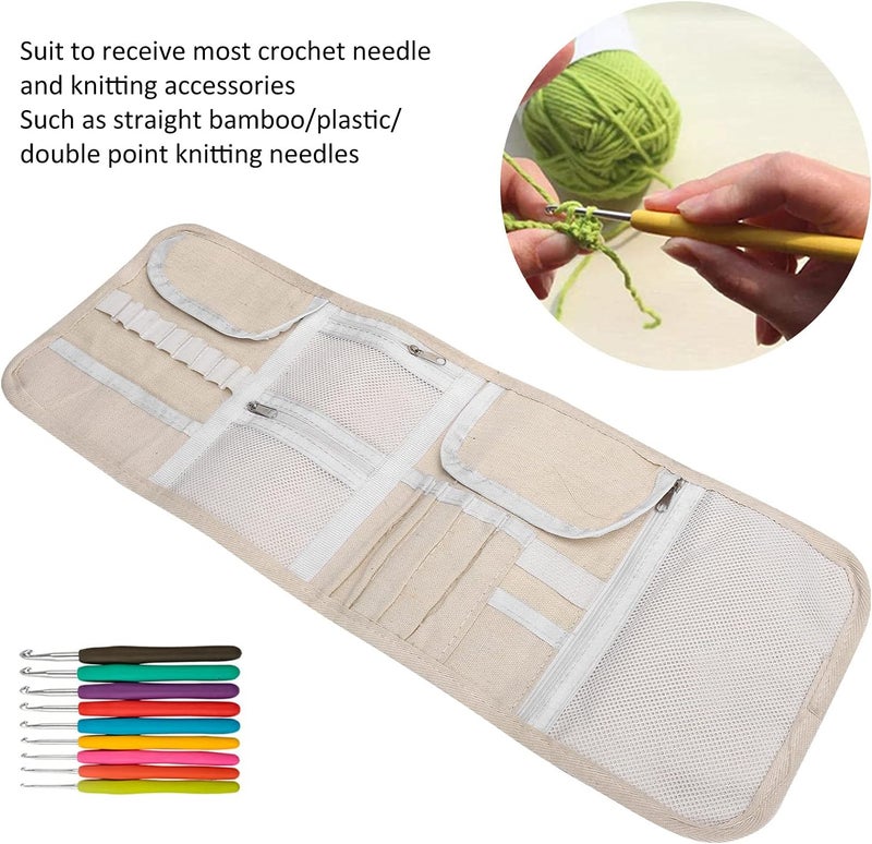 Jacksing Knitting Needles Case, Knitting Needle Storage Bag Comfortable Oxford Cloth for Storage for Household(#2) - Image 5